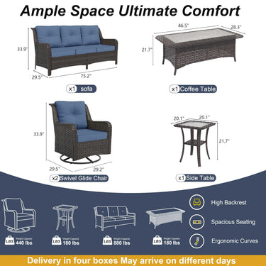 Kullavik 5-Piece Patio Furniture Set