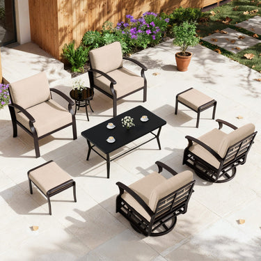Kullavik 6-Seat Aluminum Patio Furniture Set