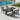 ALAULM 5 Pieces All Weather Patio Dining Set, 4 Stackable High Back Textilene Chairs & Heavy-duty Rectangle Table, Outdoor Furniture Set for Backyard Garden Deck, Brown