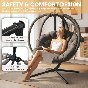 Kullavik hanging Ball Chair W/Stand