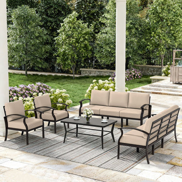 Kullavik 8-Seat Aluminum Patio Furniture Set