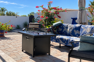 Kullavik 43" Propane Gas Fire Pit Table,55,000 BTU Fire Pit for Outdoor