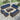 ALAULM 15-Piece Aluminum Weatherproof Outdoor Conversation Sets with Fire Pit Table, Blue/Brown
