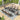 Gotland 9 Piece Outdoor Dining Set, Metal Outdoor Table and 8 Swivel Chairs , Patio Furniture Set with Waterproof Cushions, Patio Dining Sets for Backyard Deck