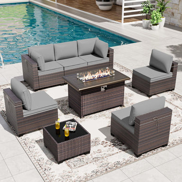 Kullavik Gotland 8 piece patio Furniture Sets